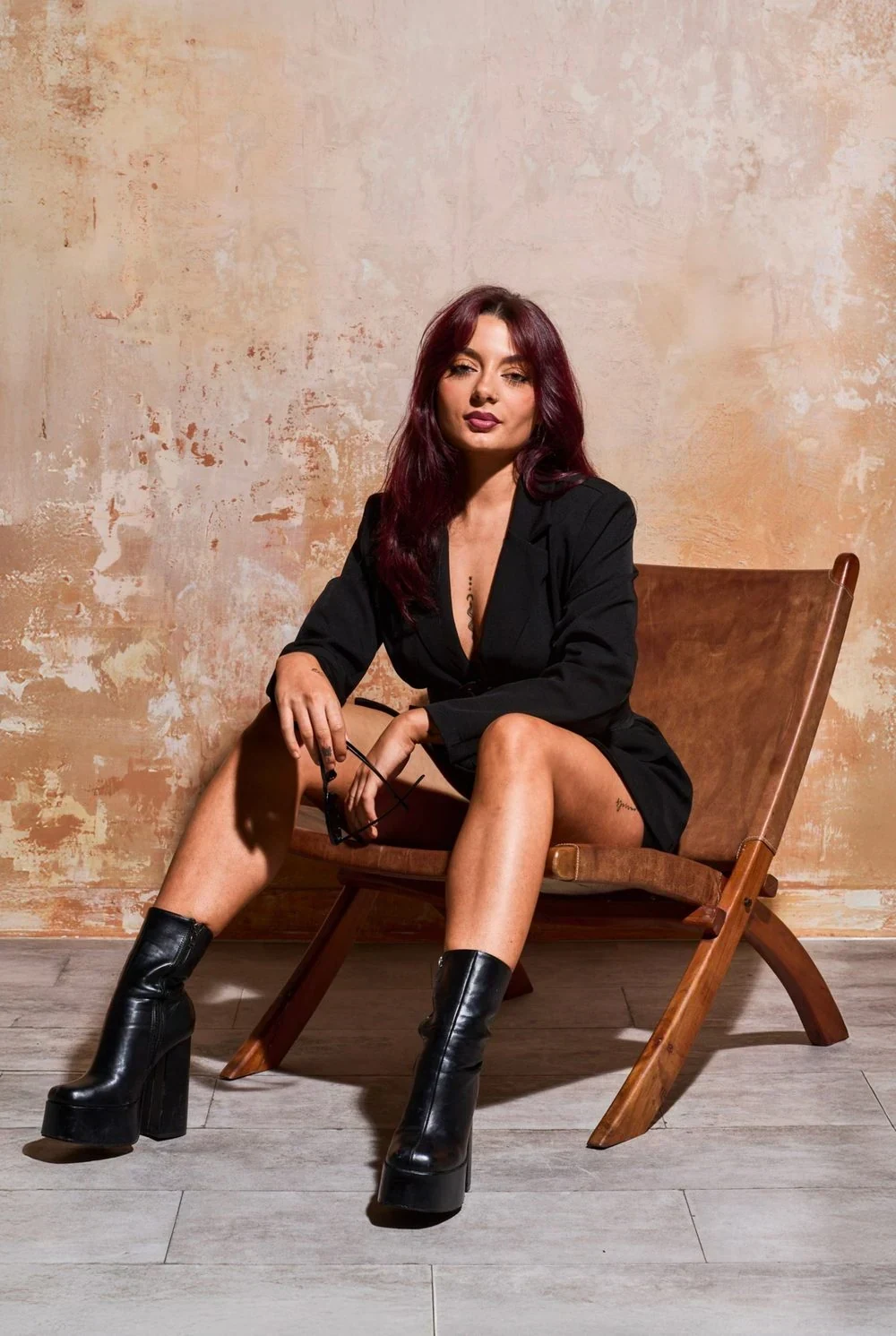 Stylish Punk, editorial outfit look for a London portfolio session